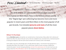 Tablet Screenshot of penslimited.com